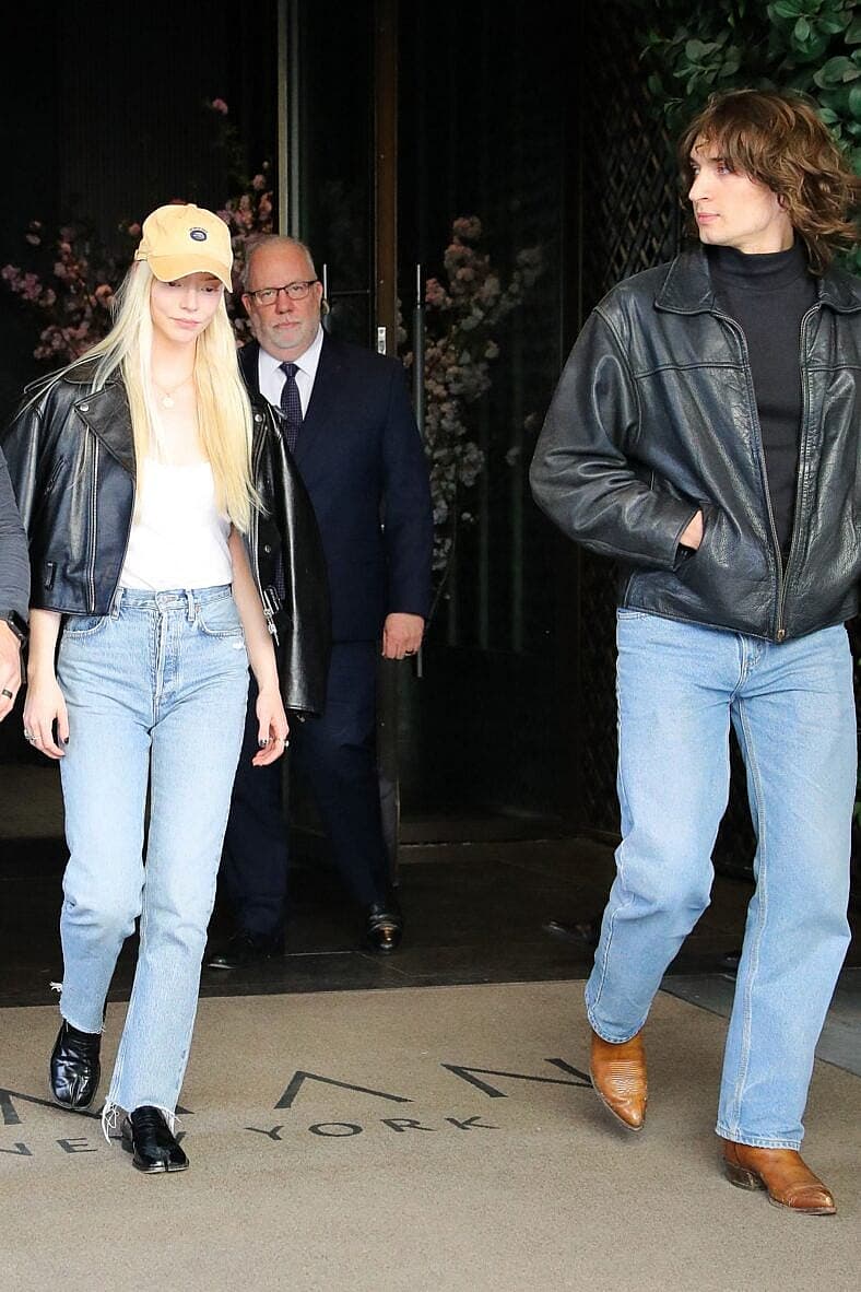 Birthday girl Anya Taylor-Joy and husband Malcolm McRae check out of their hotel in New York City