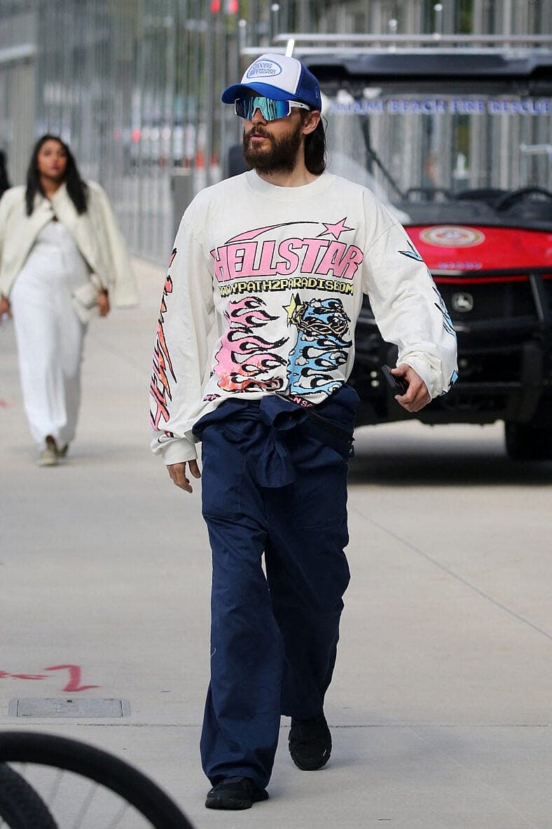 Jared Leto is seen arriving to Art Basel in Miami Beach