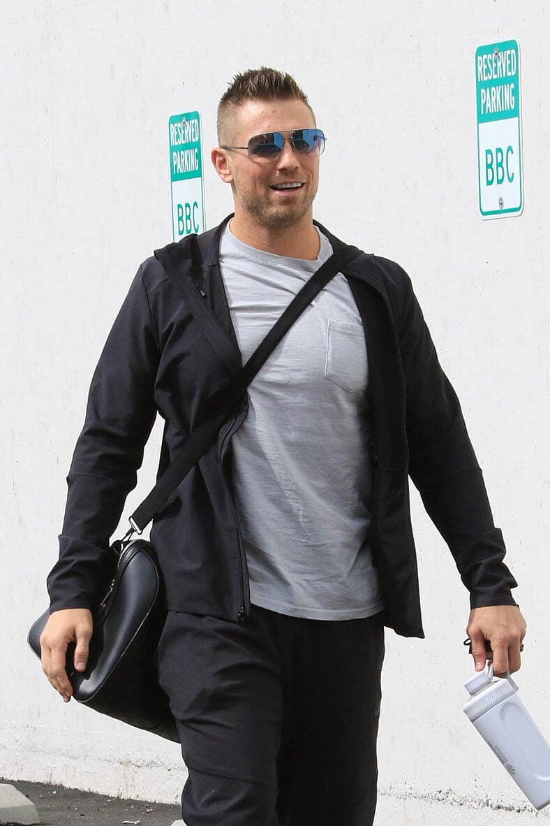 The Miz all smiles as he heads into DWTS studio
