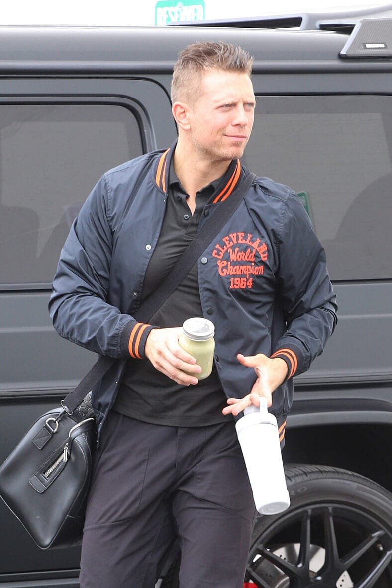 The Miz seen heading into the DWTS studio on Sunday