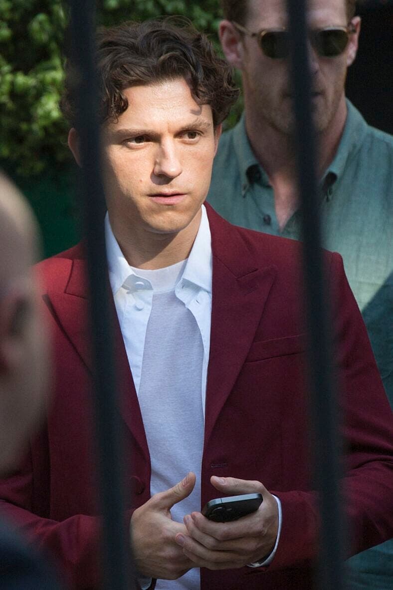 Tom Holland is seen leaving his hotel