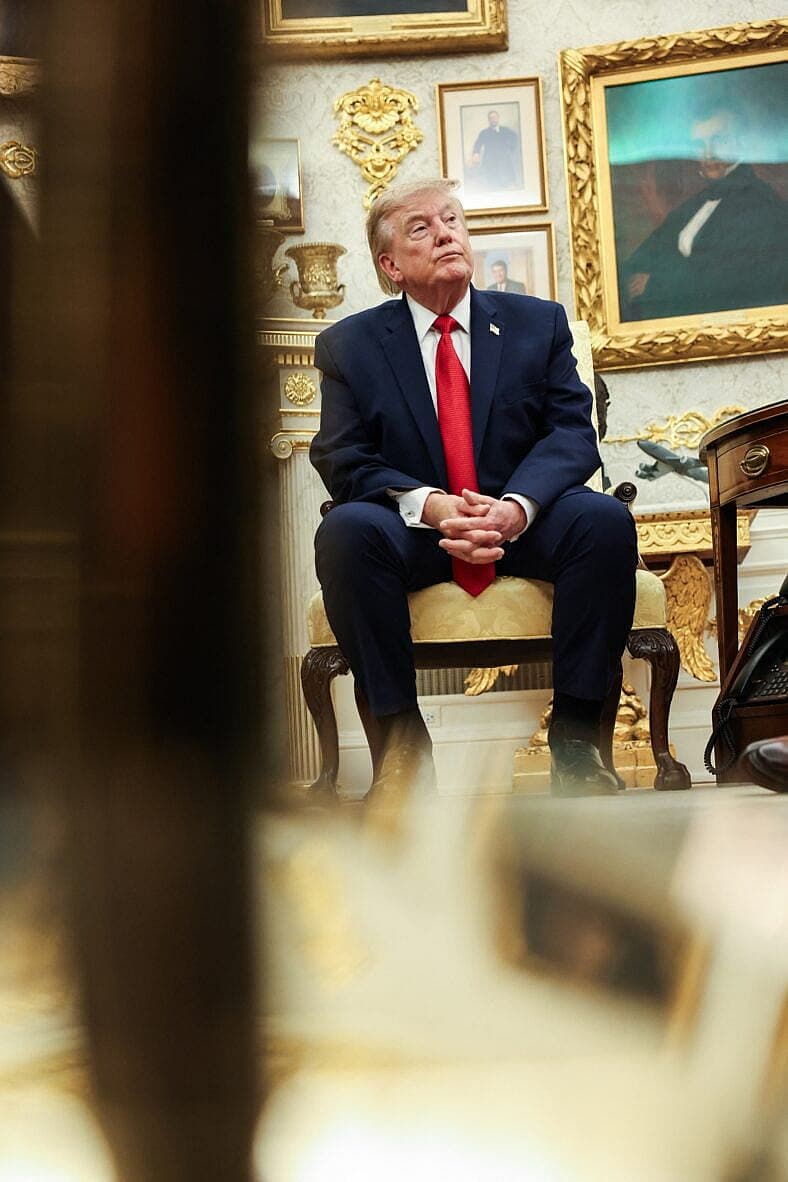 DC: President Donald Trump hosts Lifeguard Ryder Williams in the Oval Office