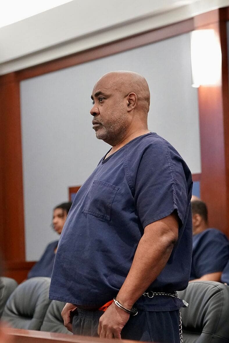 Duane ‘Keefe D.’ Davis appears at the 9th District Court in Las Vegas, Nevada, for a hearing on August 27, 2024. .