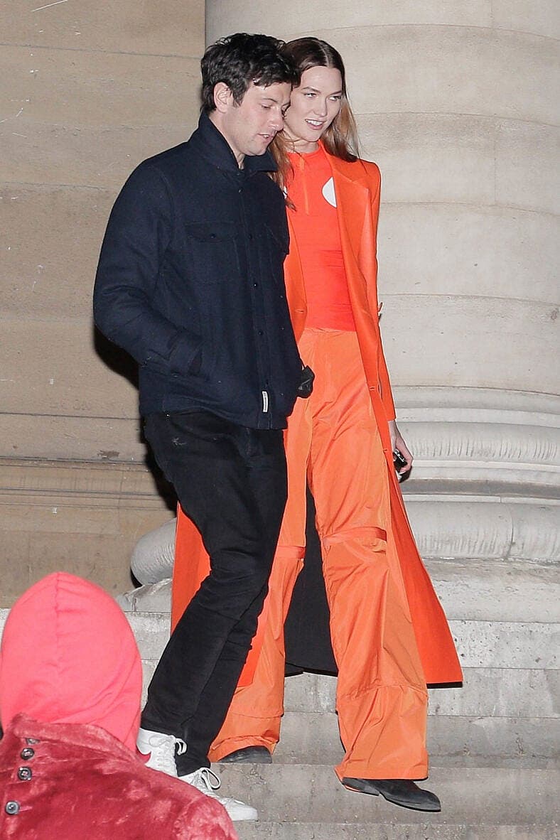 Idris Elba and his wife Sabrina arriving at Off White show during Paris Fashion Week