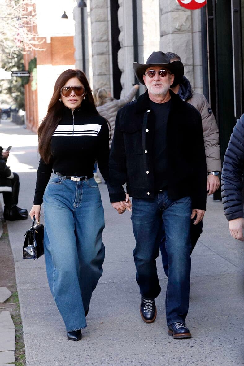 Jeff Bezos and Lauren Sánchez are seen out for a walk in Aspen