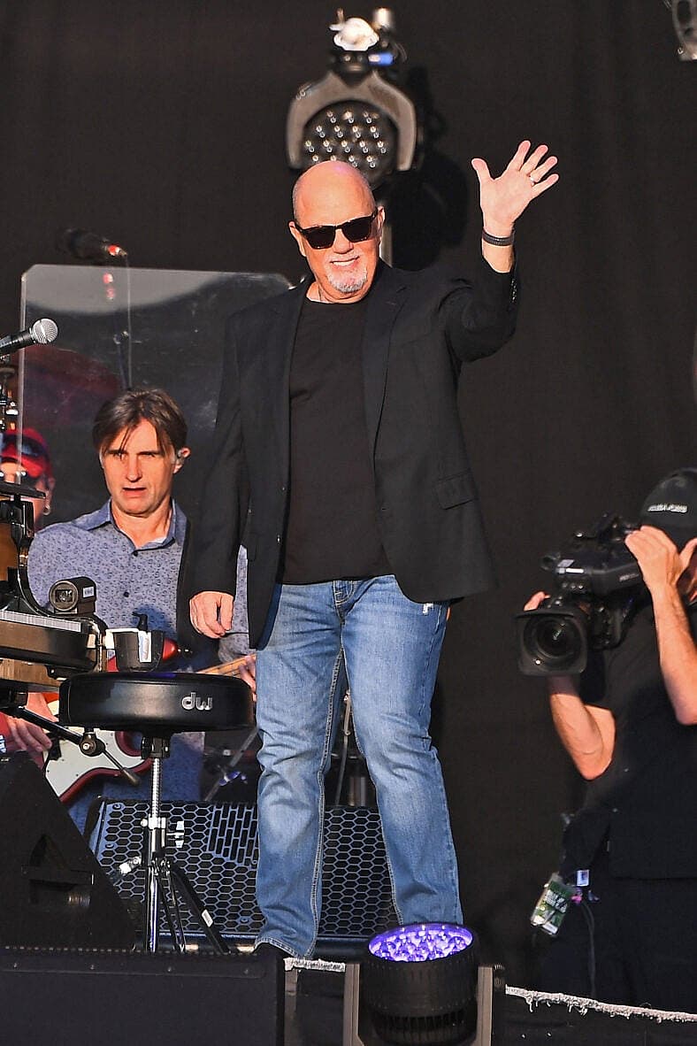 Billy Joel performing at British Summertime