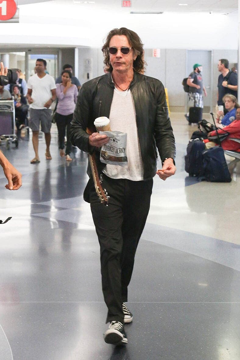 Rick Springfield is seen at LAX