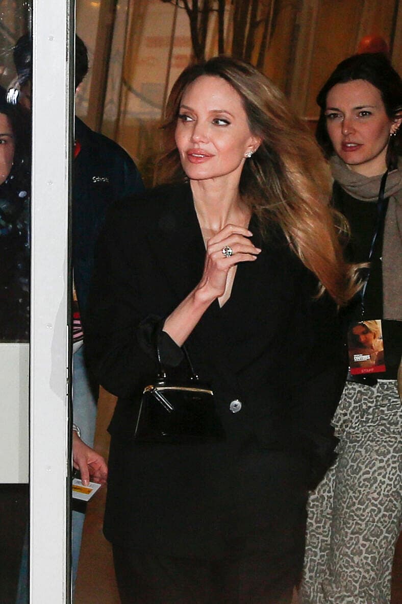 Angelina Jolie attending the screening of Coutures in Paris