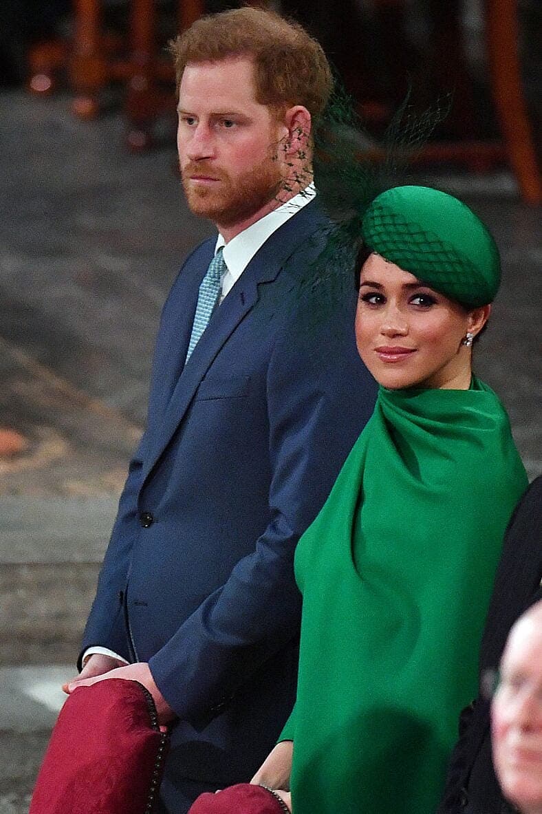 Queen Elizabeth II, Prince Charles, Prince William, Duke of Cambridge, Catherine, Duchess of Cambridge, Prince Harry, Duke of Sussex, Meghan, Duchess of Sussex, Prince Edward, Earl of Wessex and Sophie, Countess of Wessex attend the Commonwealth Day Service 2020 on March 9, 2020 in London, England. 09 Mar 2020 Pictured: Prince Harry, Duke of Sussex, Meghan, Duchess of Sussex, Prince Edward, Earl of Wessex and Sophie, Countess of Wessex attend the Commonwealth Day Service 2020 on March 9, 2020 in London, England. Photo credit: Mirrorpix / MEGA TheMegaAgency.com +1 888 505 6342 (Mega Agency TagID: MEGA626985_029.jpg) [Photo via Mega Agency]