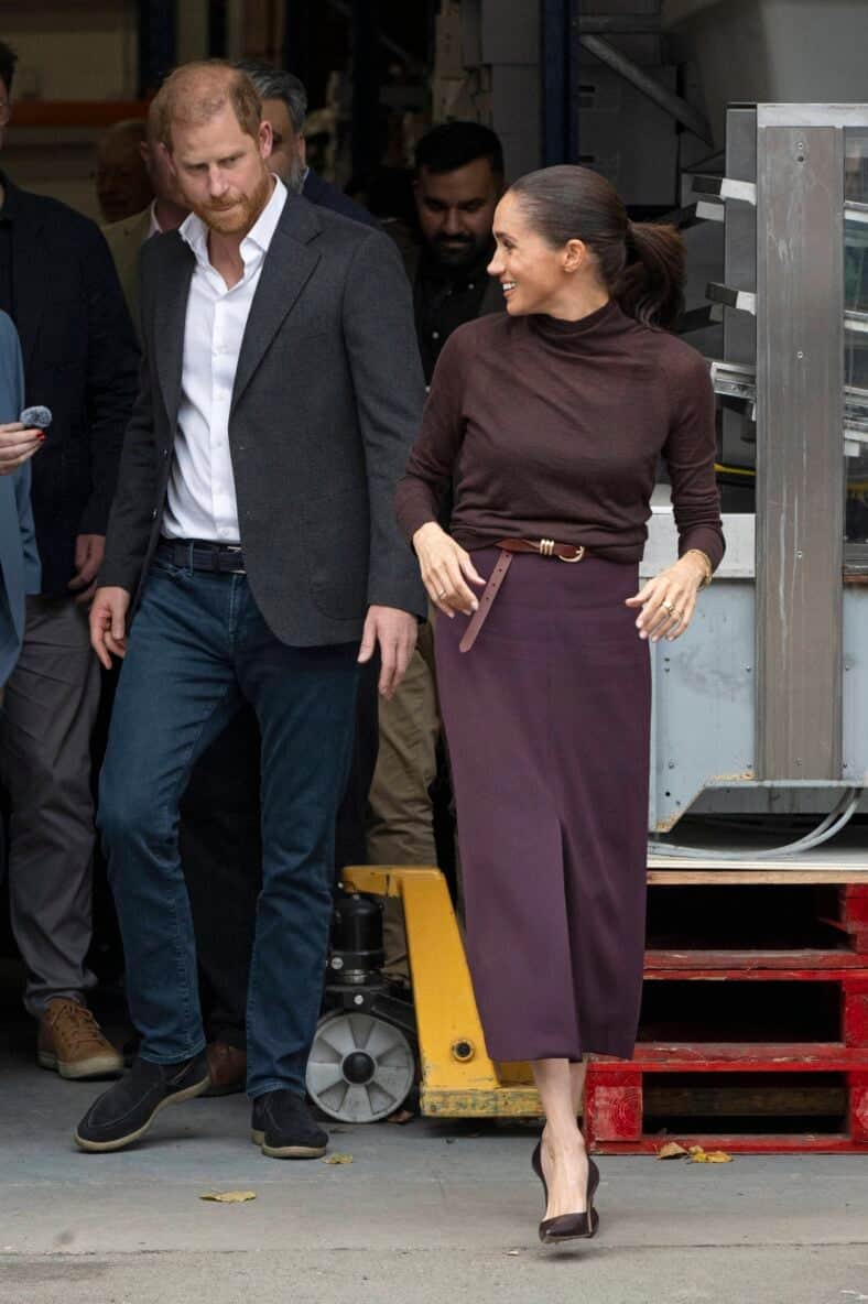 Meghan and Harry appeared to have taken off from when they left, in their first public appearance together since they have returned to the UK