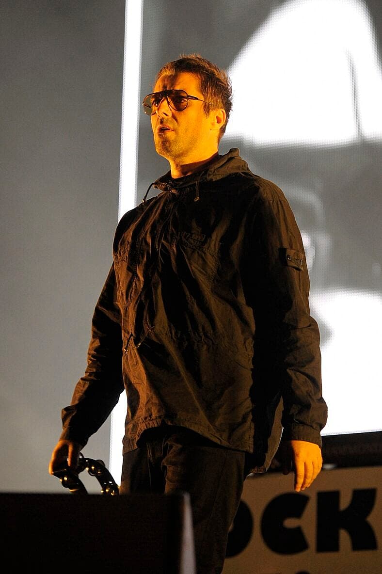 Liam Gallagher on stage