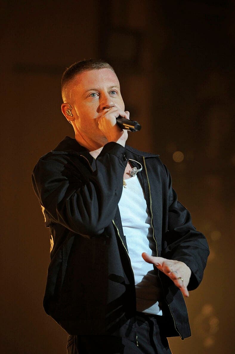 Macklemore performing at Brixton Academy