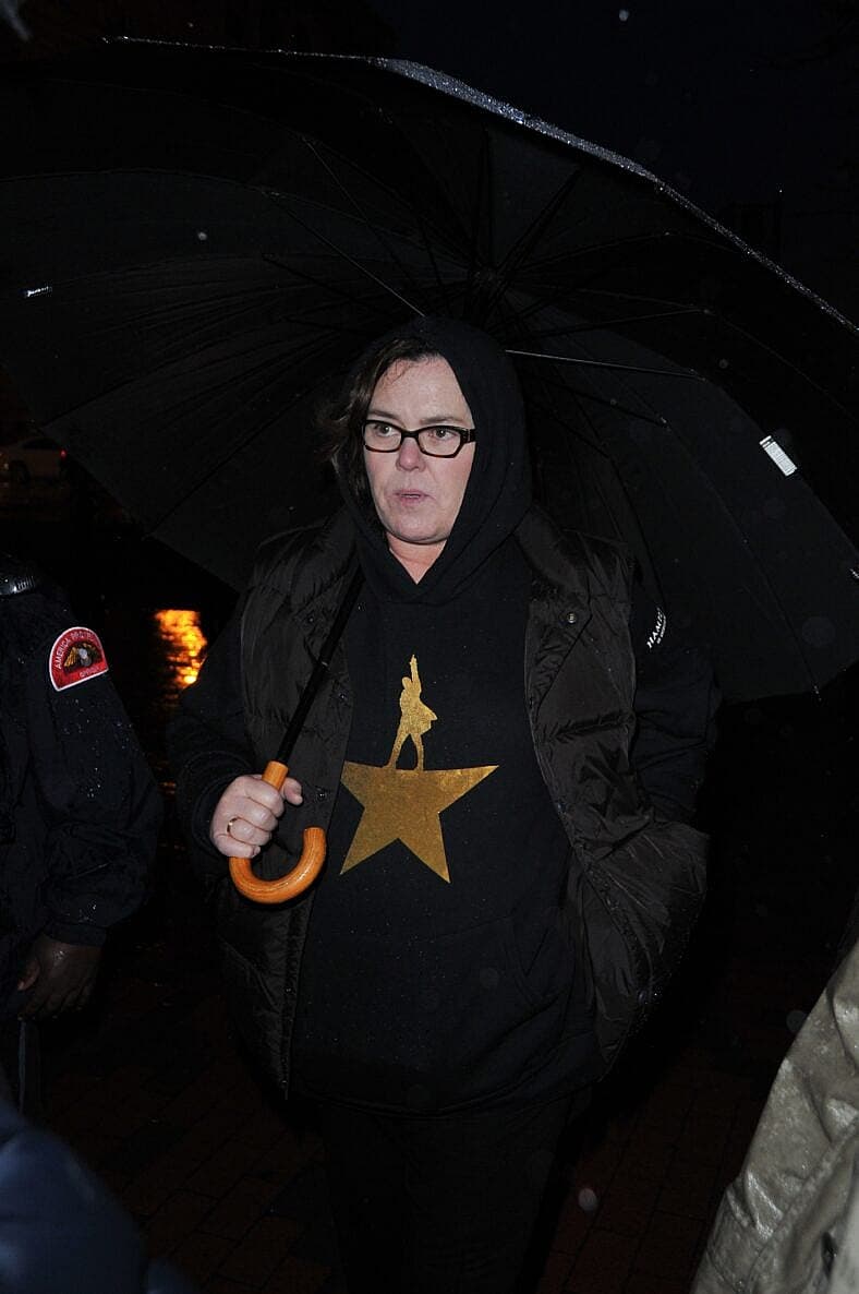 Rosie O'Donnell heads to an anti-Trump protest outside of the White House