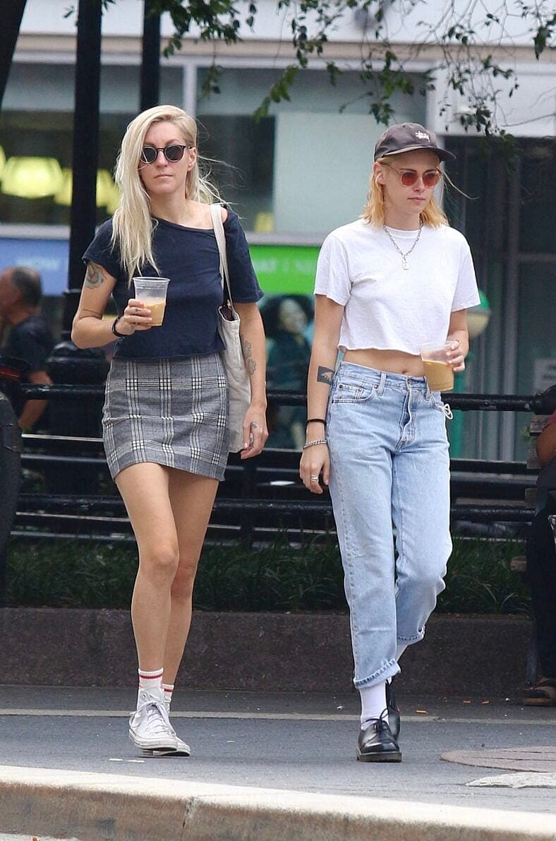 Kristen Stewart and girlfriend Dylan Meyer have an iced coffee run in NYC