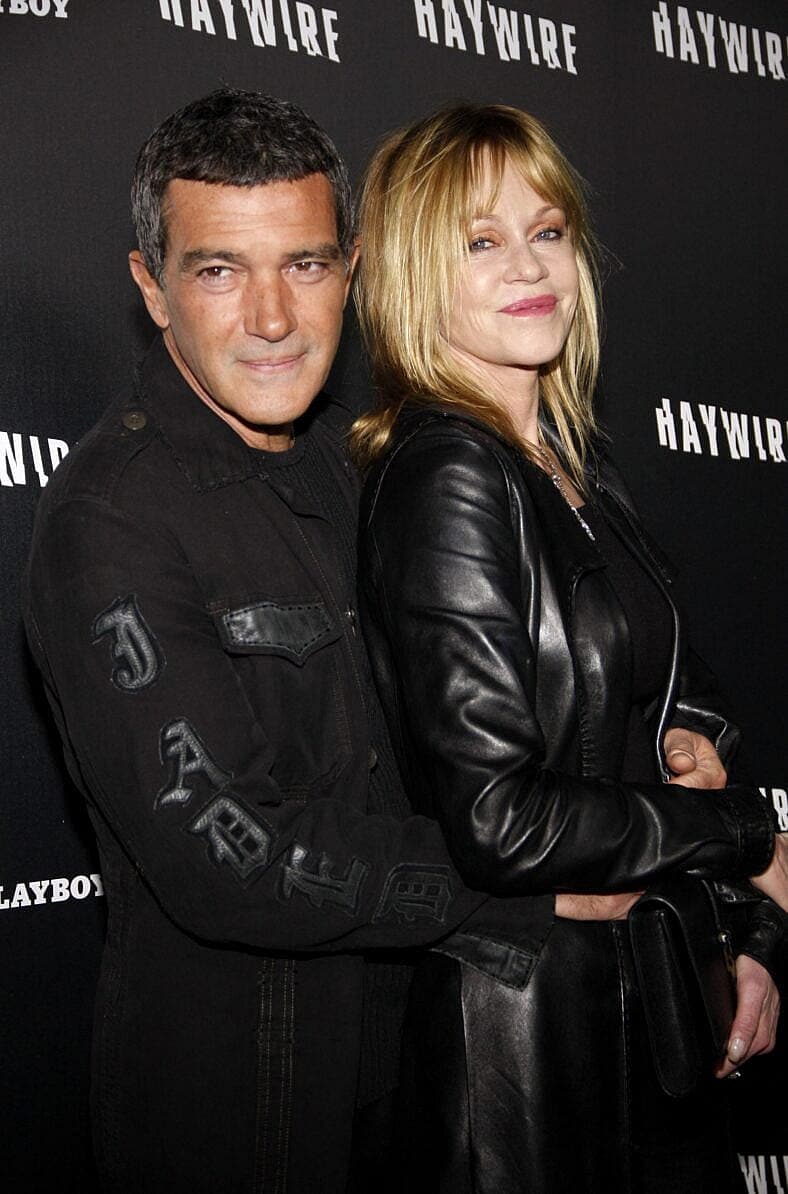 Antonio Banderas and Melanie Griffith at Los Angeles premiere of 'Haywire'