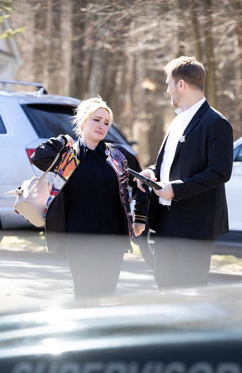 Hayden Panettiere is emotional after her younger brother Jansen's celebration of life event in their hometown of Palisades, New York.