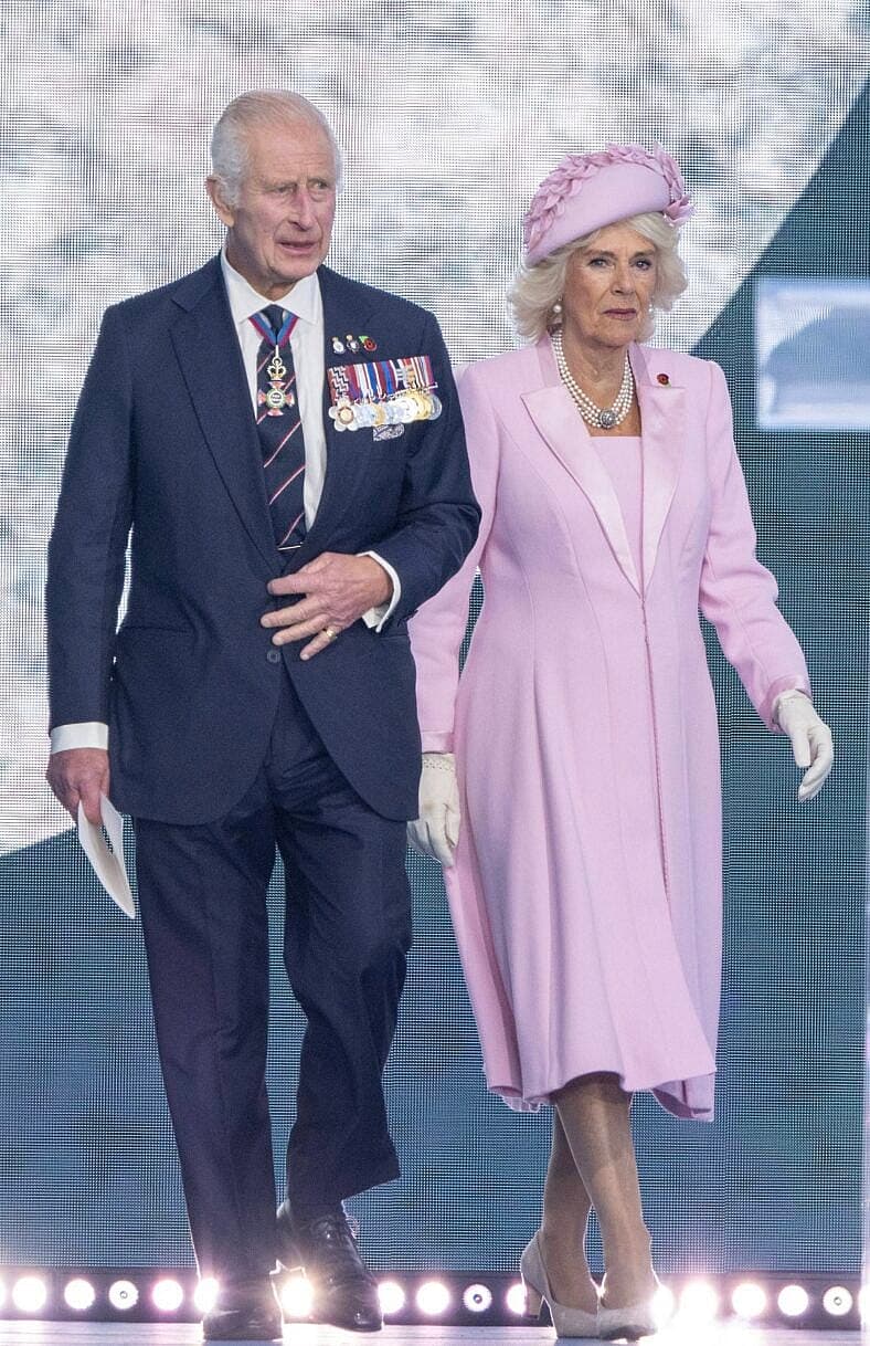 Charles and Camilla at the UK's national commemorative event for the 80th anniversary of D-Day