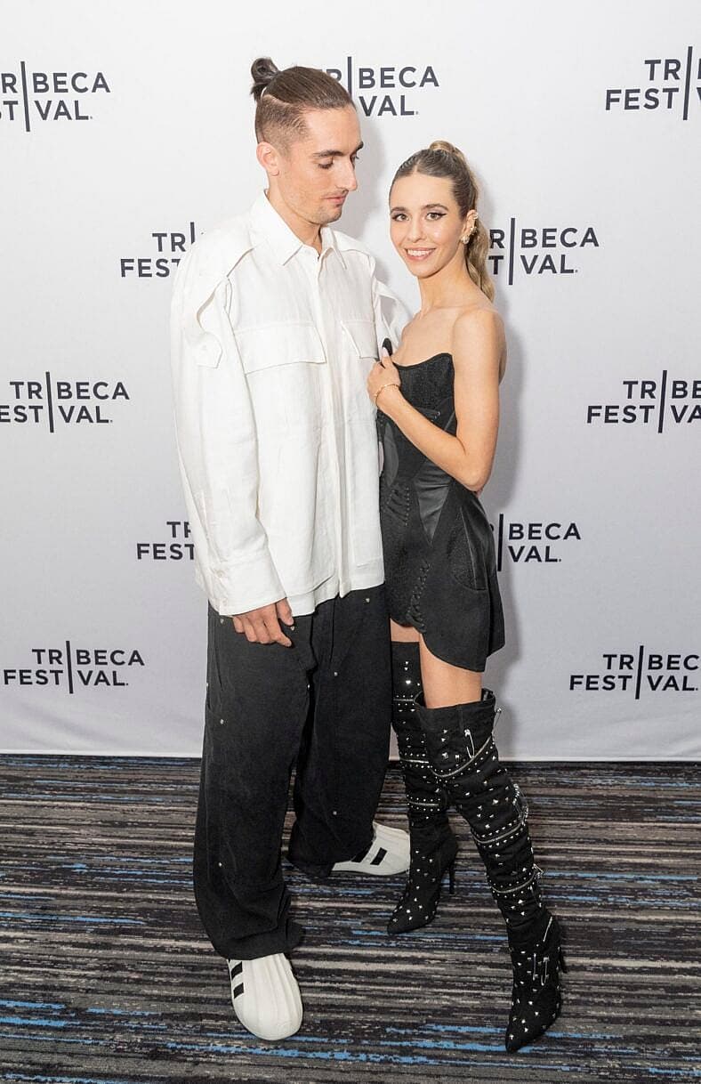Angelina “Angela” Nikolau and Ivan Kuznetsov at Skywalkers: A Love Story New York premiere at Tribeca Film Festival