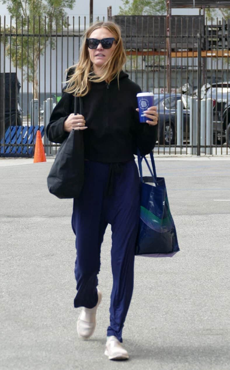 Julia Stiles is seen arriving at the 'Dancing With The Stars' rehearsals