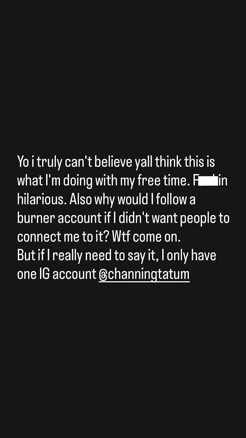 Instagram Stories | Channing Tatum
