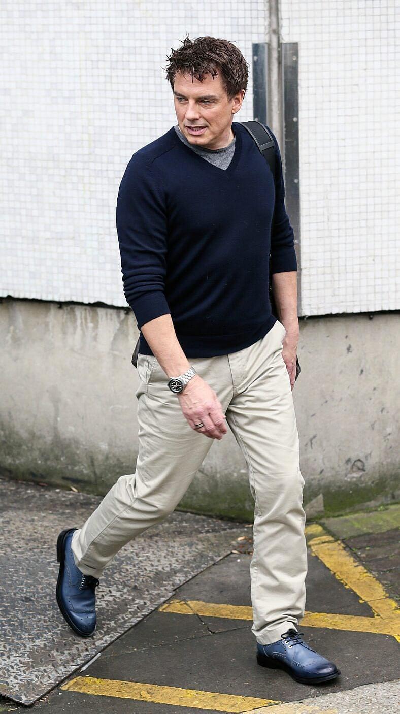 John Barrowman spotted leaving the ITV Studios