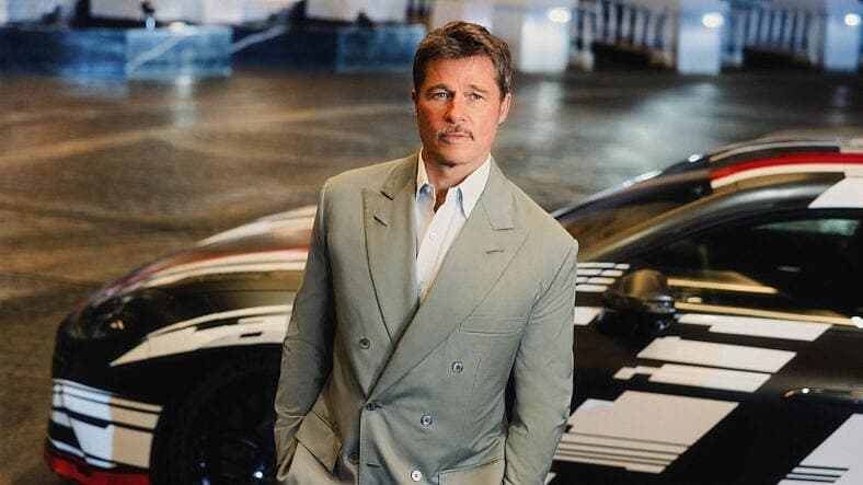 Brad Pitt gets his Mercedes-AMG prototype car returned in double-quick time by F1 driver-turned-hotel valet George Russell in fun new commercial