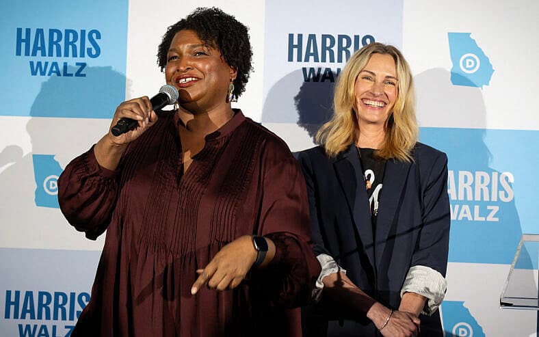 Julia Roberts, Stacey Abrams stump for Kamala Harris