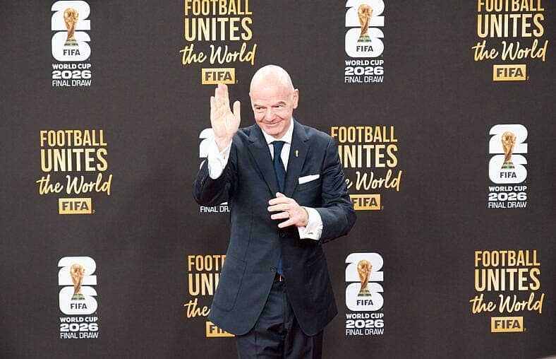 Gianni Infantino on the Red Carpet FIFA World Cup Final Draw At The John F. Kennedy Center In Washington DC.