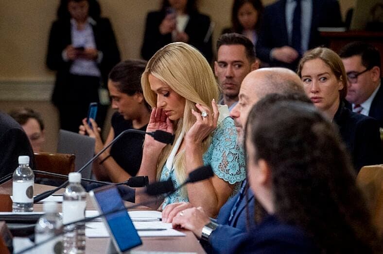 Paris Hilton present with House Committee on Ways and Means hearing Strengthening Child Welfare and Protecting Americas Children