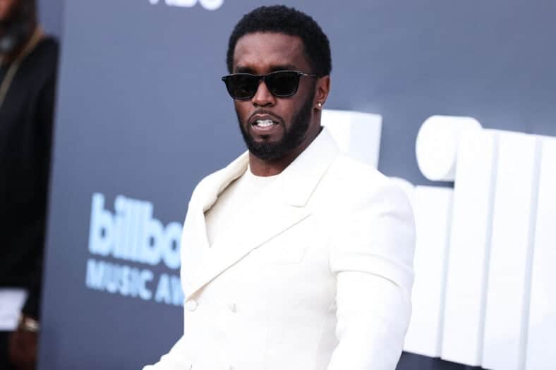 Diddy in white suit
