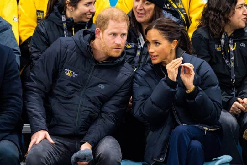 Meghan Markle, Duchess of Sussex at Wheelchair Curling in Hillcrest Recreation Centre during Invictus Games Vancouver Whistler 2025 in Canada. 09 Feb 2025 Pictured: Prince Harry, Duke of Sussex, Meghan Markle, Duchess of Sussex at Wheelchair Curling in Hillcrest Recreation Centre during Invictus Games Vancouver Whistler 2025 in Canada. Photo credit: MEGA TheMegaAgency.com sales@mega.global (Mega Agency TagID: MEGA1268066_005.jpg) [Photo via Mega Agency]