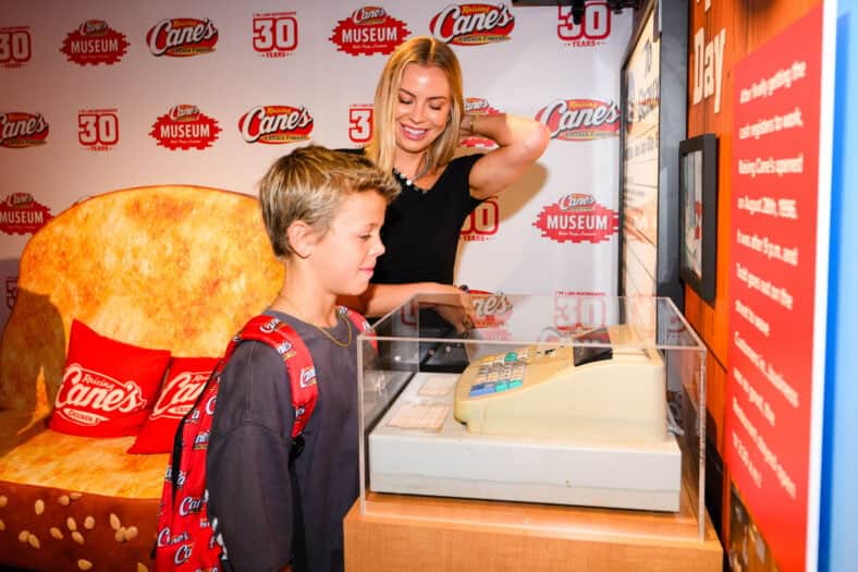 Mayci Neeley and her son at Raising Canes