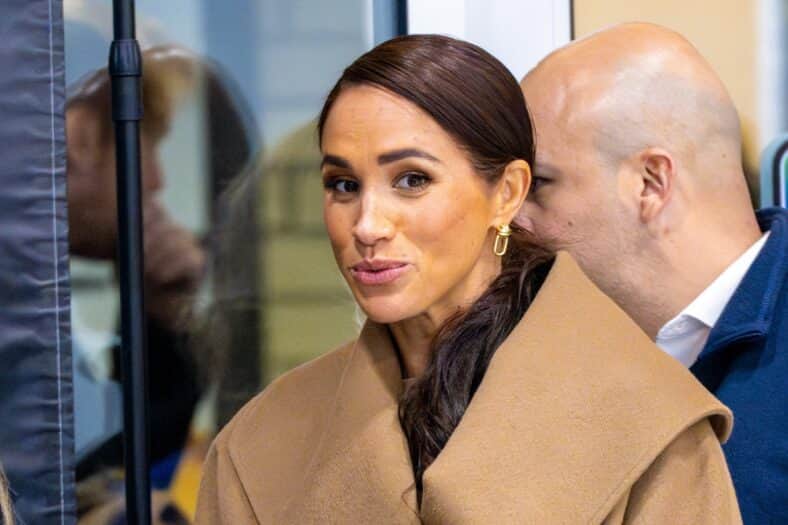 Prince Harry, Duke of Sussex attending the final day of the One Year to Go Event before the Invictus Games Vancouver Whistler 2025 and go curling at the Vancouver Curling Club at Hillcrest Community Centre in Vancouver, Canada. 16 Feb 2024 Pictured: Meghan Markle, Duchess of Sussex attending the final day of the One Year to Go Event before the Invictus Games Vancouver Whistler 2025 and go curling at the Vancouver Curling Club at Hillcrest Community Centre in Vancouver, Canada. Photo credit: MEGA TheMegaAgency.com +1 888 505 6342 (Mega Agency TagID: MEGA1097932_026.jpg) [Photo via Mega Agency]