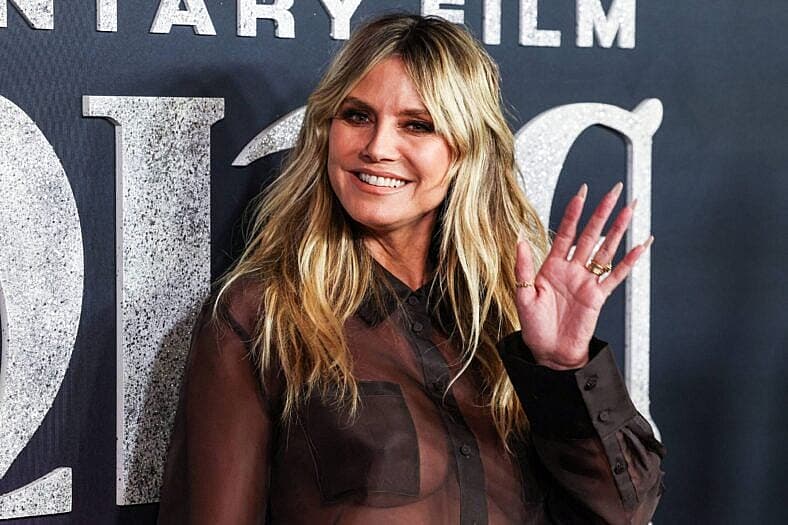 Heidi Klum at Los Angeles World Premiere Of CJ 4DPLEX's 'Infinite Icon: A Visual Memoir'