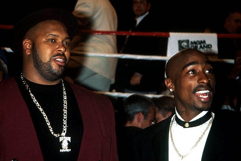 Tupac Shakur and Suge Knight