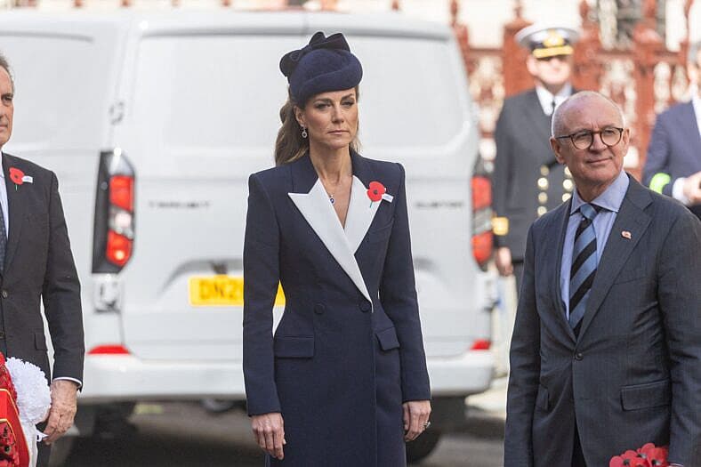 The Princess Of Wales At Anzac Day Ceremony In London