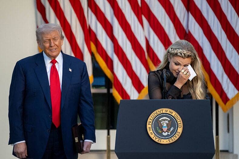 Donald Trump and Erika Kirk