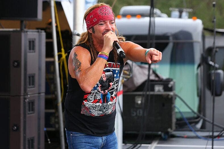 Bret Michaels performs during the 31st Annual SFPC Toys in the Sun Run