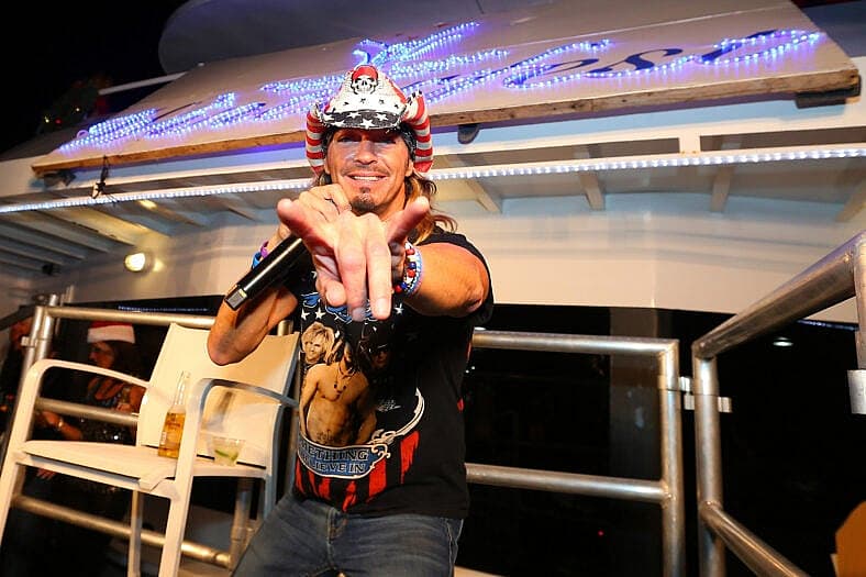Bret Michaels serves as Grand Marshal for the Seminole Hard Rock Winterfest Boat Parade