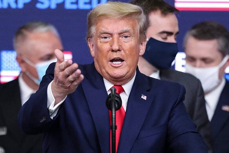 President Trump holds a Operation Warp Speed Vaccine Summit at the White House