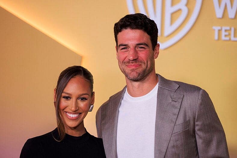 Joe Amabile and his wife at Warner Bros Fall TV Season - Arrivals