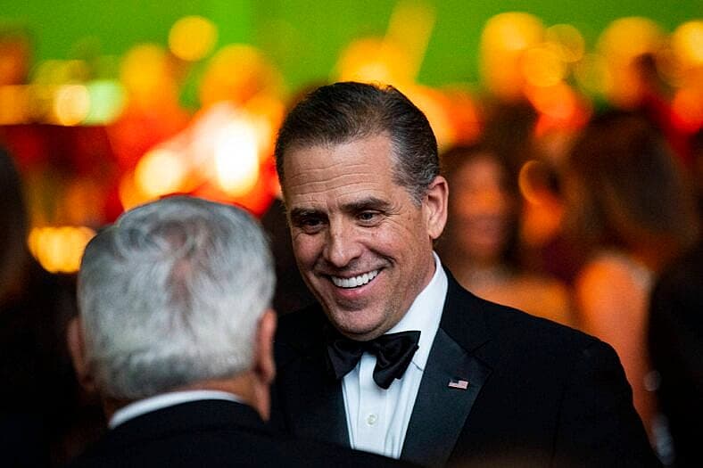 Hunter Biden, son of US President Joe Biden, during a state dinner at the White House in Washington, DC