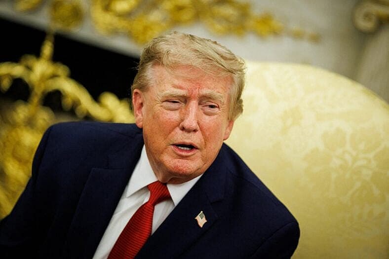 DC: President Donald Trump hosts Lifeguard Ryder Williams in the Oval Office