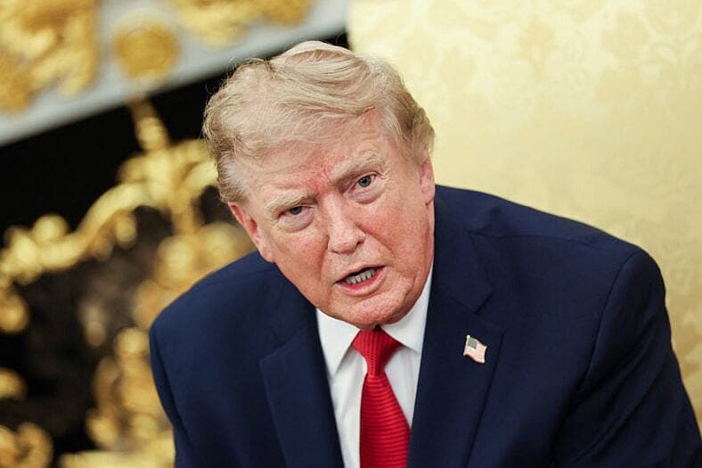 DC: President Donald Trump hosts Lifeguard Ryder Williams in the Oval Office