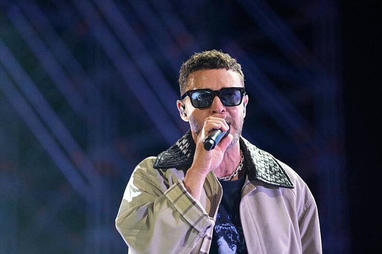 Justin Timberlake opens the Iconic SantaLucía Fest at Plaza de España in Seville