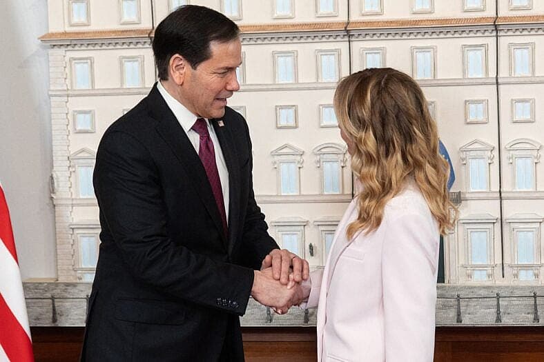 Meeting between Marco Rubio, Secretary of State of the United States of America, and Prime Minister Giorgia Meloni