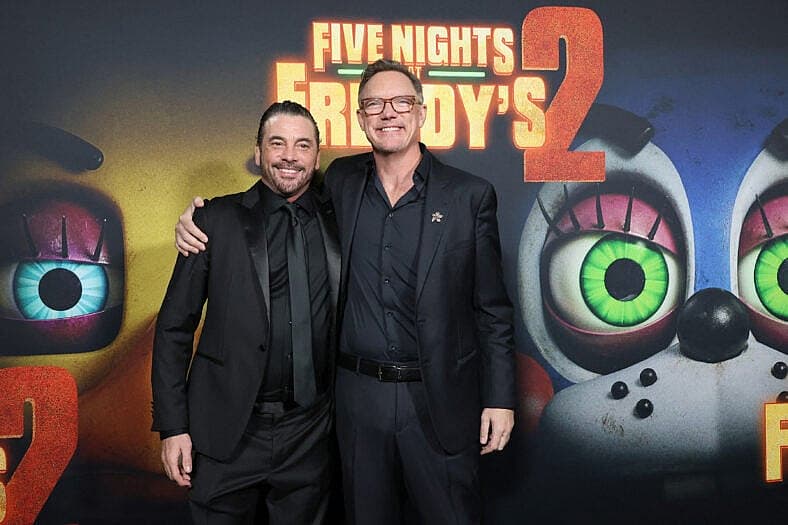 Skeet Ulrich and Matthew Lillard at Premiere Of Five Nights At Freddy's 2