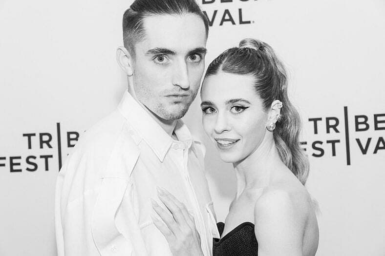 Angelina “Angela” Nikolau and Ivan Kuznetsov at Skywalkers: A Love Story New York premiere at Tribeca Film Festival