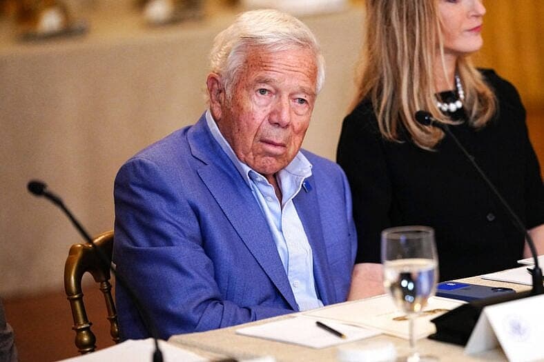 Robert Kraft at Trump Press Conference Prior to Kennedy Center Board Meeting