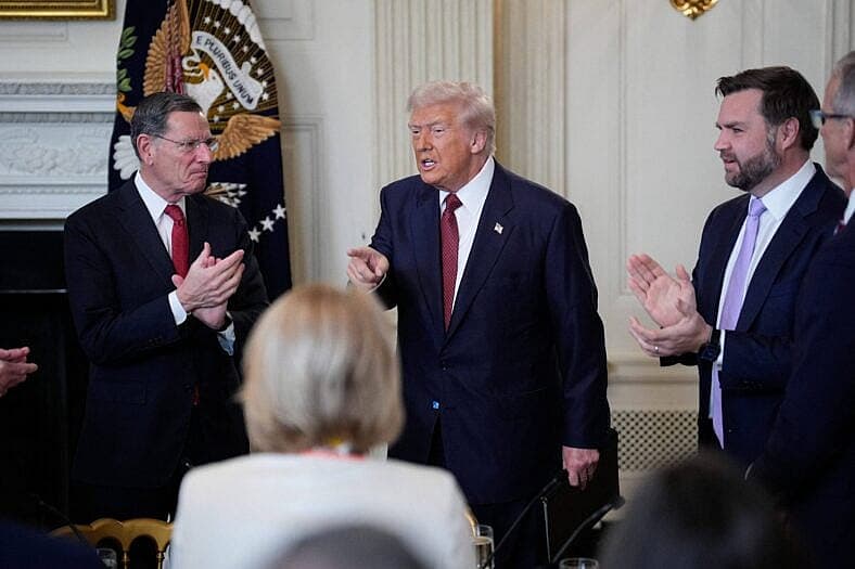 Trump With Republican Senators - Washington
